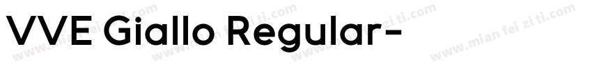 VVE Giallo Regular字体转换